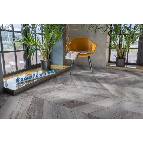 Кварц виниловый ламинат Aquafloor Parquet Chevron Glue AF2552PGCh