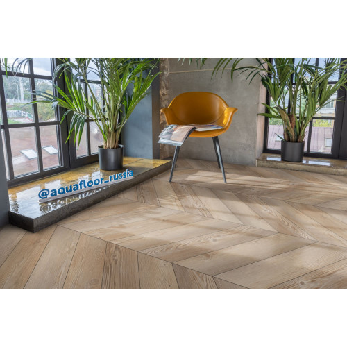 Кварц виниловый ламинат Aquafloor Parquet Chevron Glue AF2555PGCh